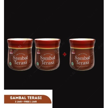 

TermurahPAKET SAMBAL TERASI JAR 170 GR BUY 2 GET 1new