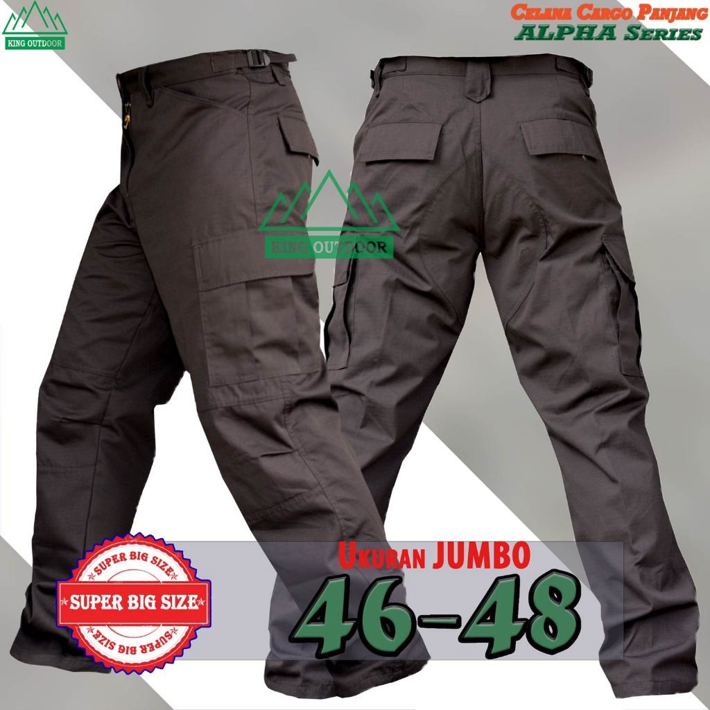 Celana PDL Panjang Size Jumbo (46-48) Warna Coklat Polisi – Celana Security/Polisi/Lapangan