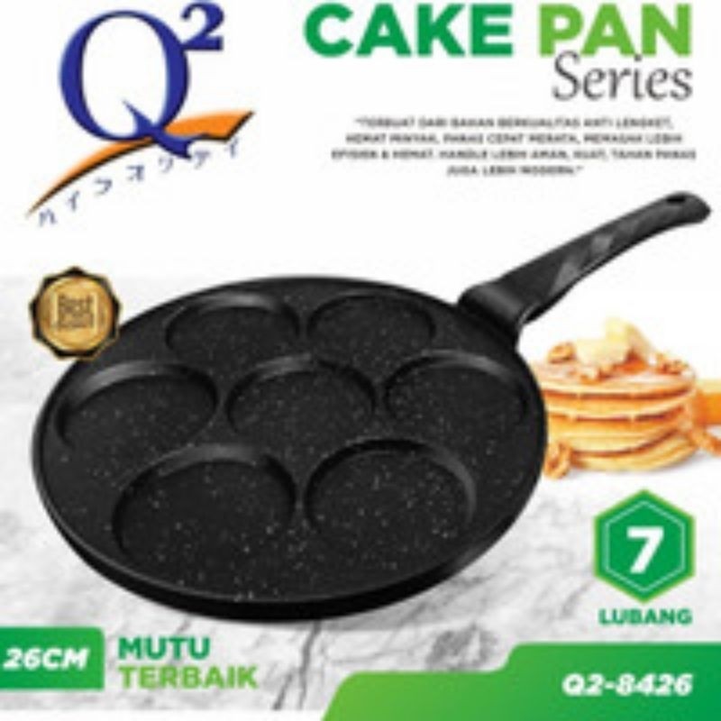 Cake Pan Series 7 lubang / Wajan Cetakan Serbaguna Bahan Aluminium Q2 8426