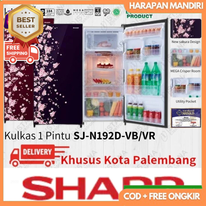 KULKAS 1 PINTU SHARP - SJN192DVB