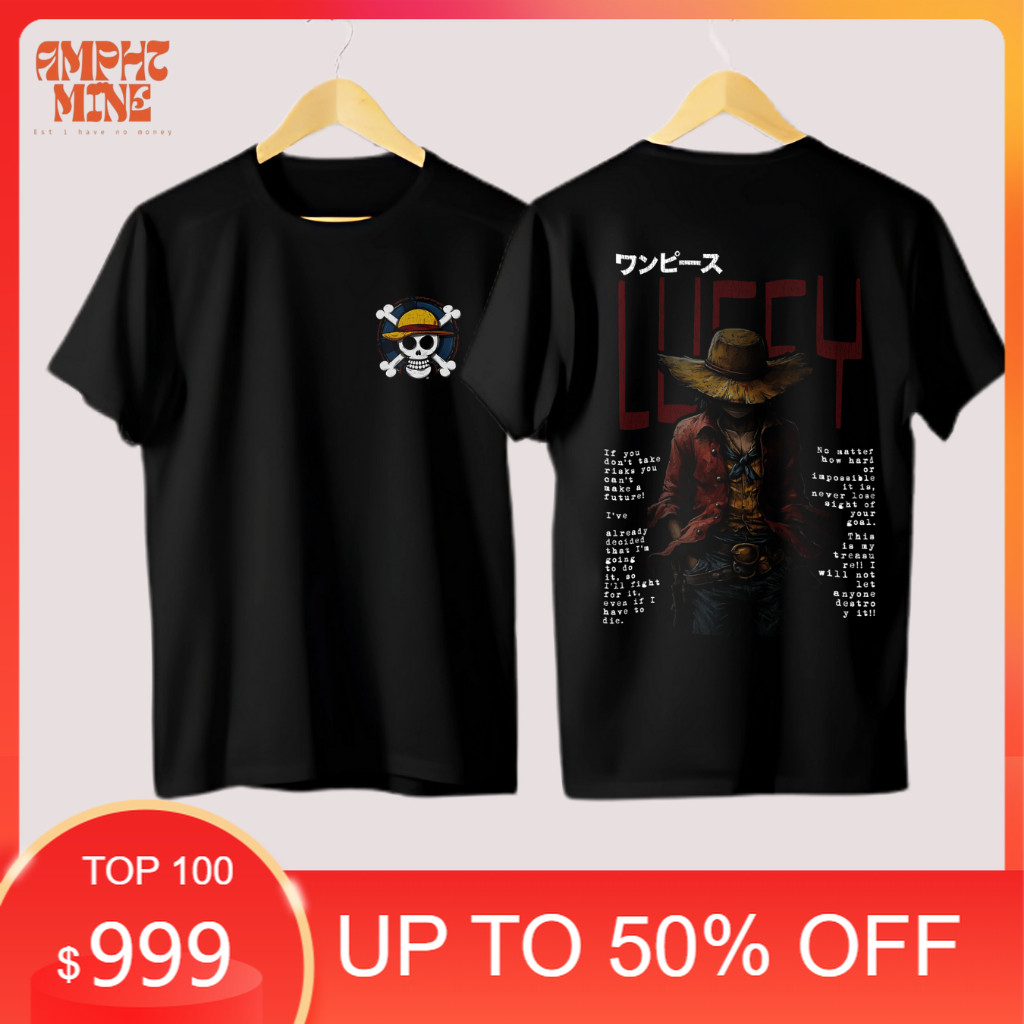T-Shirt Luffy One Piece Kaos Luffy One Piece