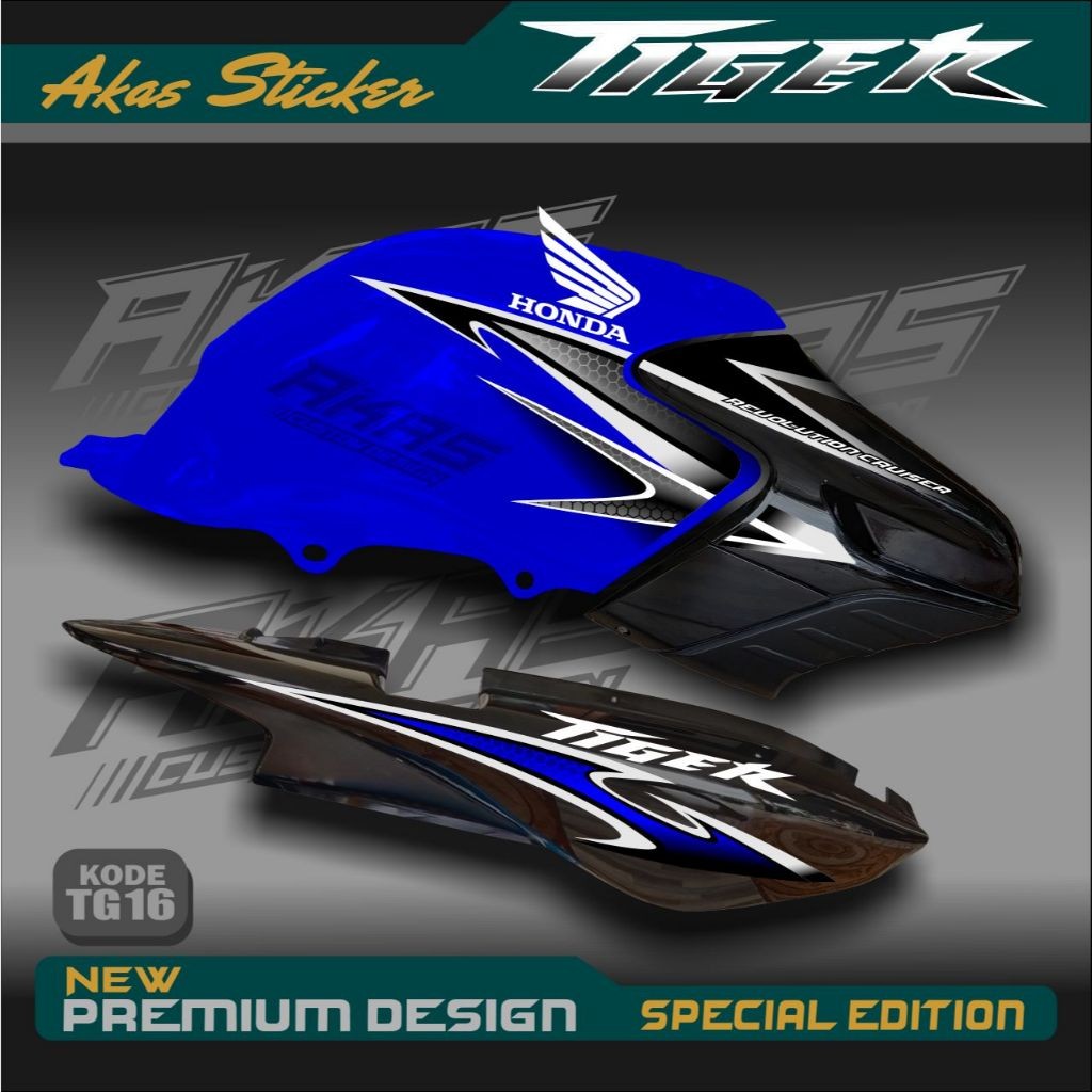 Striping Tiger Variasi Pnp Tangki Biru