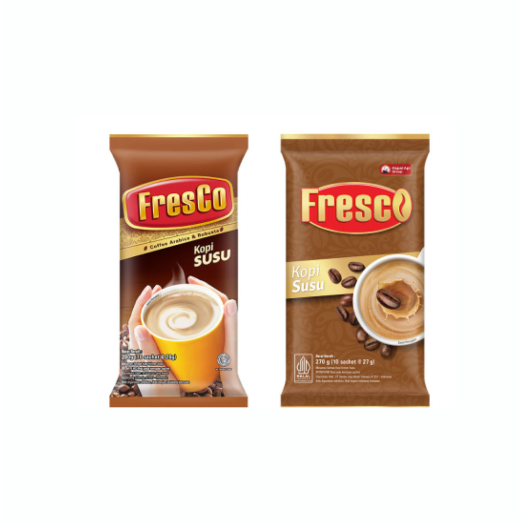 

KARTON Kopi susu Fresco 1 Dus isi 10 Renceng×12bks×27g