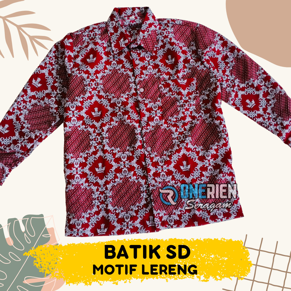 Seragam Batik SD Nasional Motif LERENG
