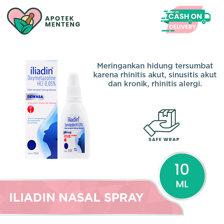 Iliadin Nasal Spray 10 mL - Obat Semprot Hidung Tersumbat