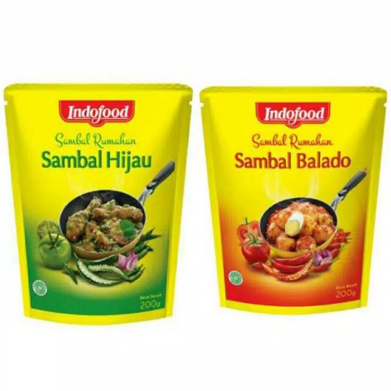 

Indofood sambal balado merah / hijau 200 gram - ARM