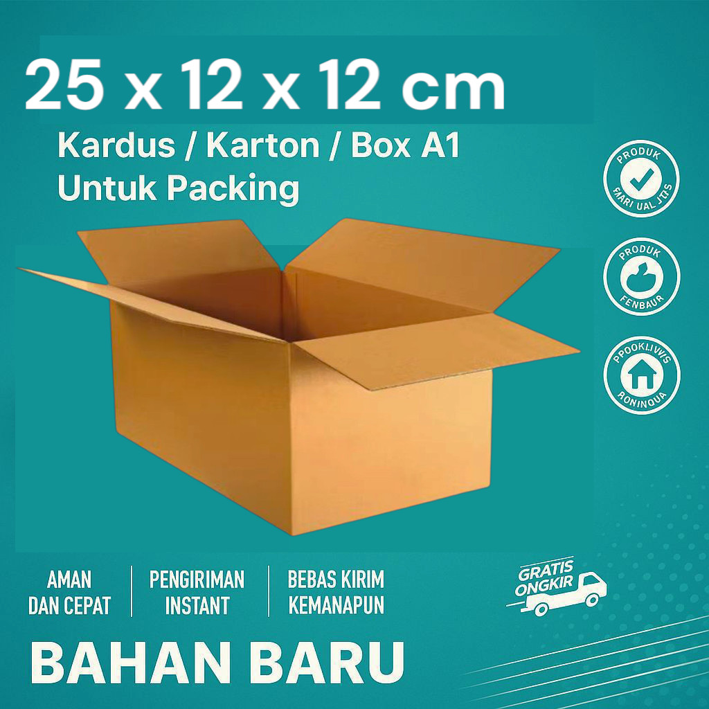 

Box Packing 25x12x12 / Kardus Packing / Karton Packing cocok untuk Aksesoris, Skincare, Pakaian, Elektronik, Barang Pecah Belah, Dokumen, Buku dengan Harga home industri langsung.