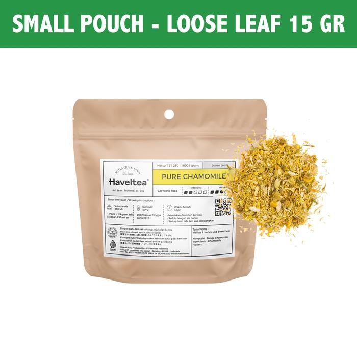 

PURE CHAMOMILE | Big Tin | Haveltea | Floral Tea | Sleep Anxiety Aid - Small Pouch LL