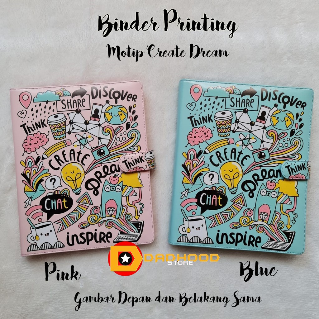 

Binder Printing Motip Create Dream Pink&Blue A5 Dan B5