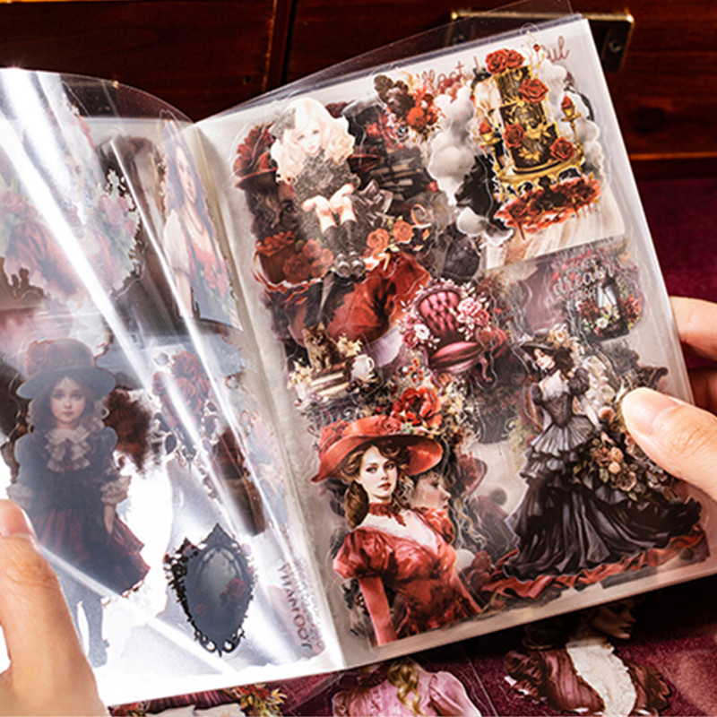 

20 pcs magnificent Princess Stickers aesthetic PET Sticker book Decorative Diary Album Scrapbooking material