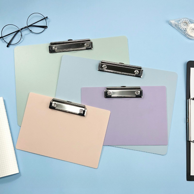 

Morandi Clipboard Horizontal/Vertical A4 clip board Handheld Writing Pad Office Storage Art Sketch Board porta documentos