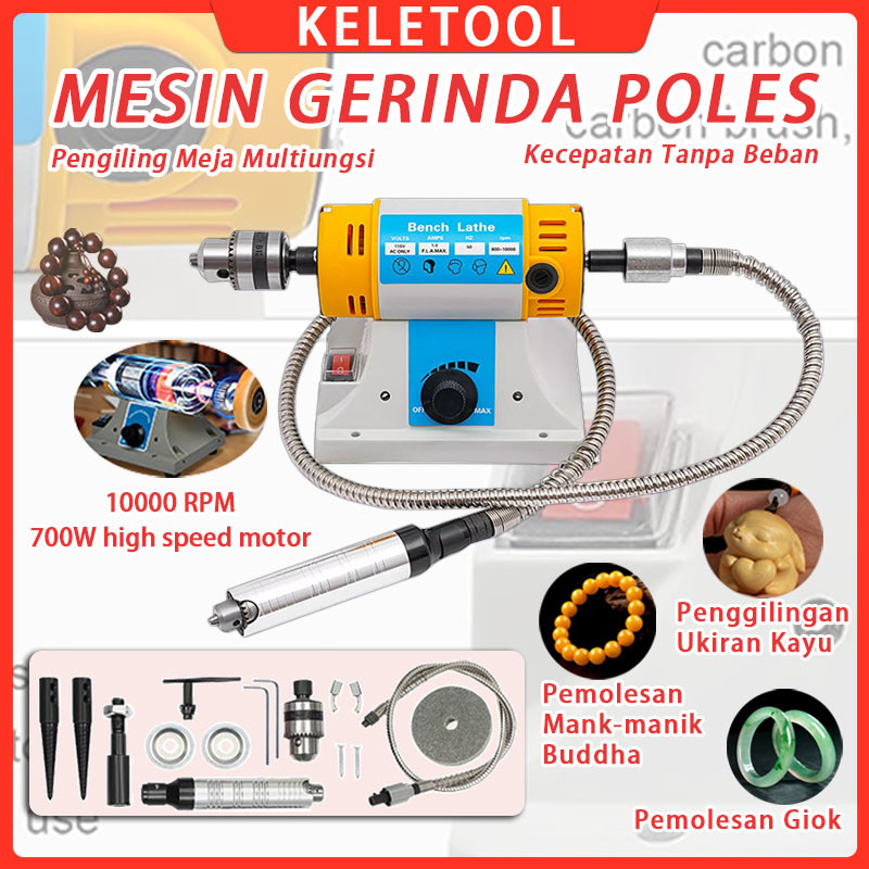 Kecepatan Disesuaikan Mesin Polandia emas perak Pengamplasan Pengamplas 10000 RPM Mesin Poles Elektr