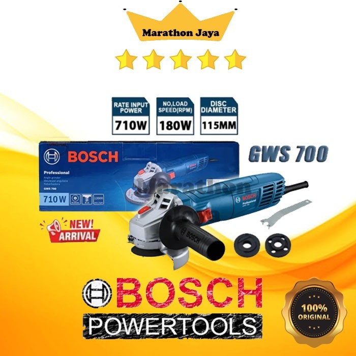 Mesin Gerinda Listrik 4 Inch Bosch GWS 700 Original