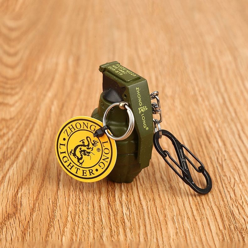 Termurah Korek Api Unik Bentuk Granat Gantungan Zl819
