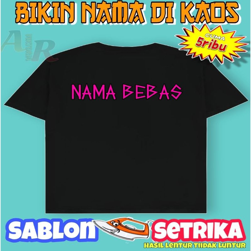 STIKER SABLON Setrika CUSTOM.