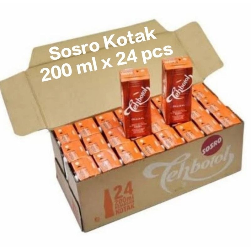 

TEH SOSRO KOTAK 200 ml, 250 ml, 300 ml (1 DUS ISI 24 pcs) BISA KIRIM LUAR KOTA