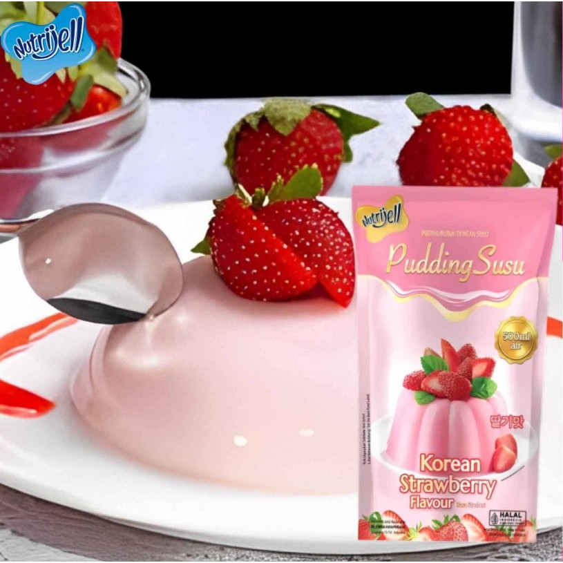 

WP - Pudding Susu Rasa Korean Strawberry / Nutrijell Puding / Puding Bubuk Susu / 145gr