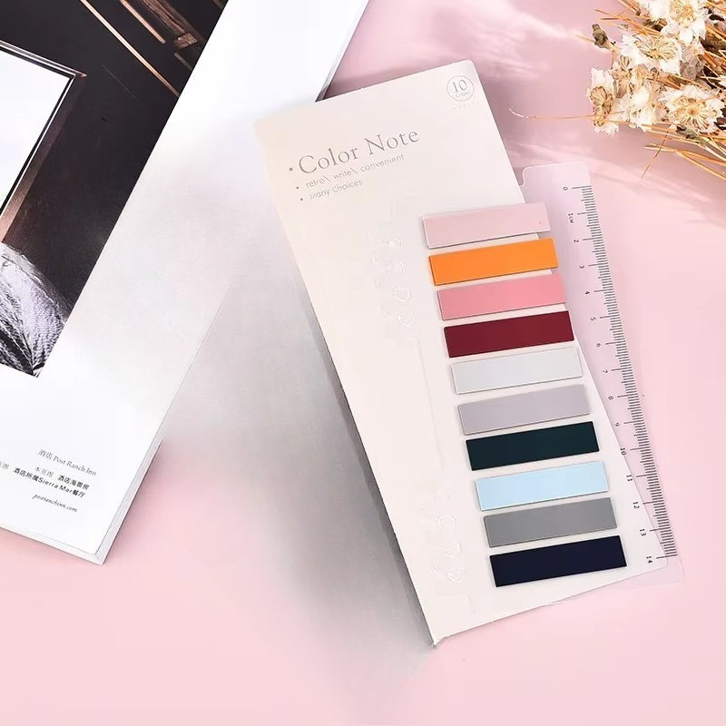 

200 Sheets Transparent Sticky Notes Self-Adhesive Reading Annotation for Books Notepad Bookmarks Memo Pad Index Tabs