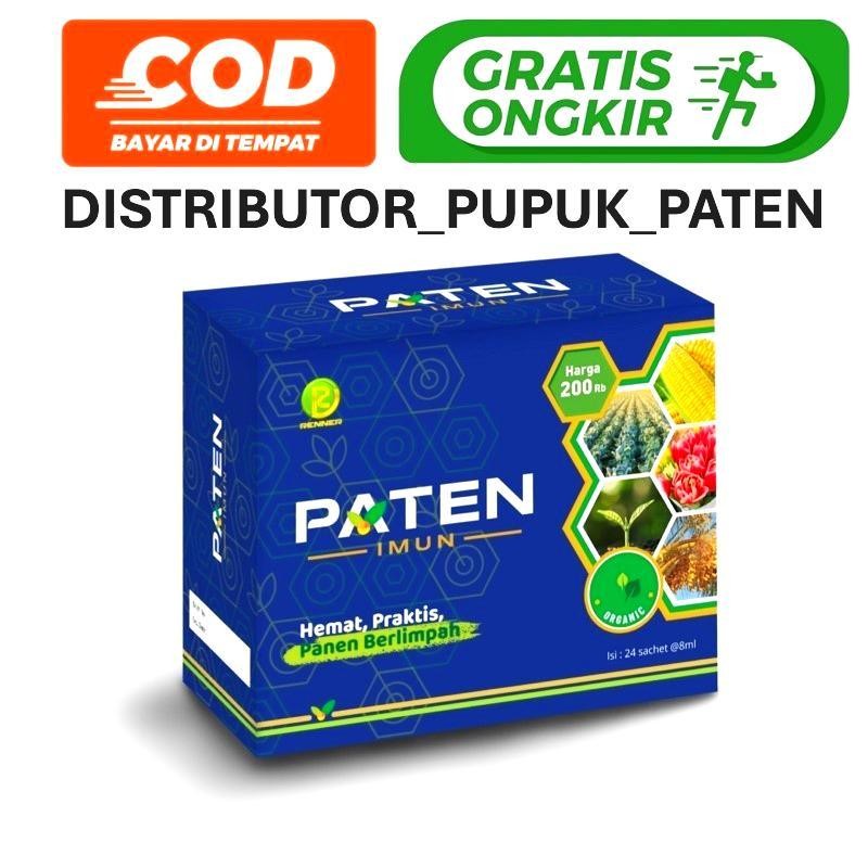 PUPUK PATEN BIRU / PUPUK ORGANIK CAIR PATEN IMUN 1 BOX ISI 24 SACHET ORIGINAL