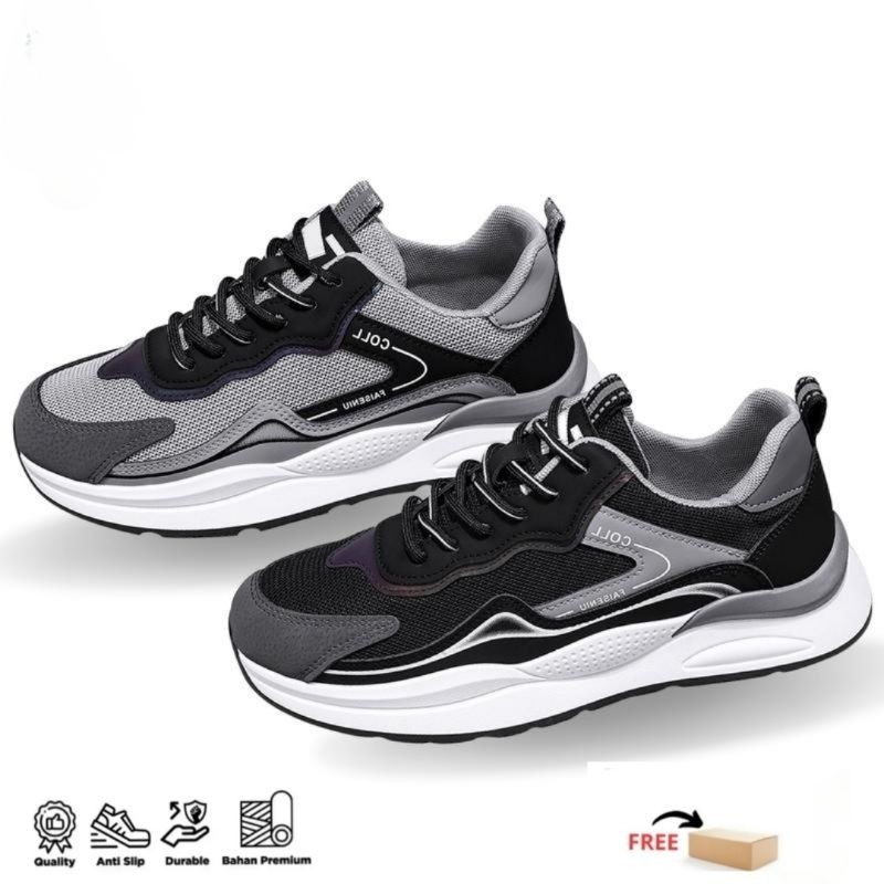 TS Sepatu pria sepatu sneakers pria sepatu korea pria sepatu putih pria sepatu cowo terbaru