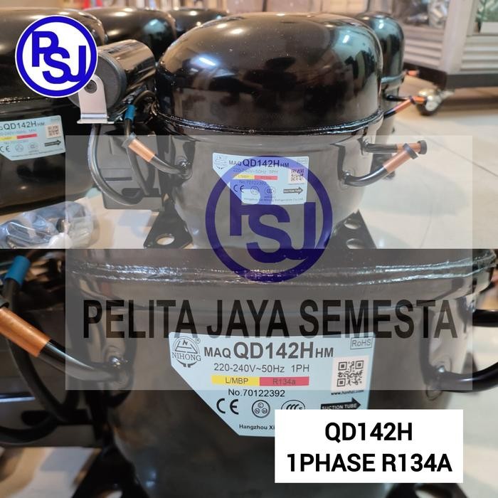 Kompresor Nihong QD142H / / Compressor Kulkas QD142H / Kompresor 1/2pk r134 nihong / QD142 / QD142H