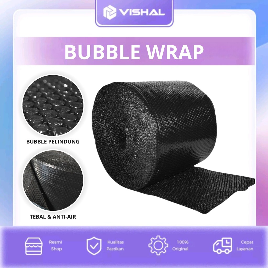 

VISHAL Hitam Bubble Wrap / Peran Bungkus Gelembung /Tambahan Untuk Extra Secure