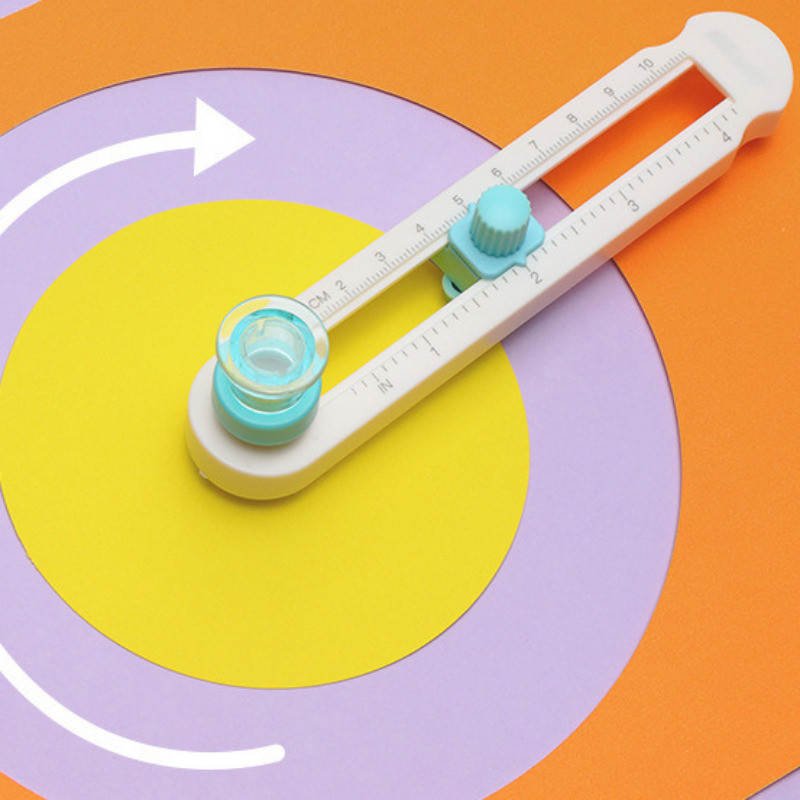 

360°Circular Cutter Mini Press Manual Plastic Rotating Paper Cutter Student Manual Desktop Cutting Paper Cutter