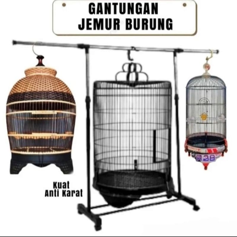 Gantungan Sangkar Burung Gantungan Burung Jemuran Sangkar Burung Multifungsi