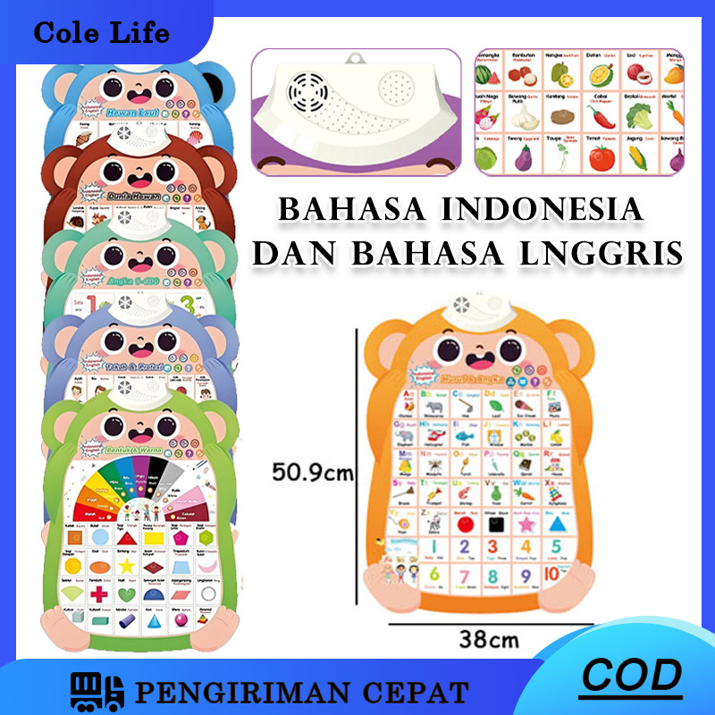 Edukasi Anak Belajar Poster/Poster Bunyi Edukasi Anak Belajar Poster Dinding Bunyi
