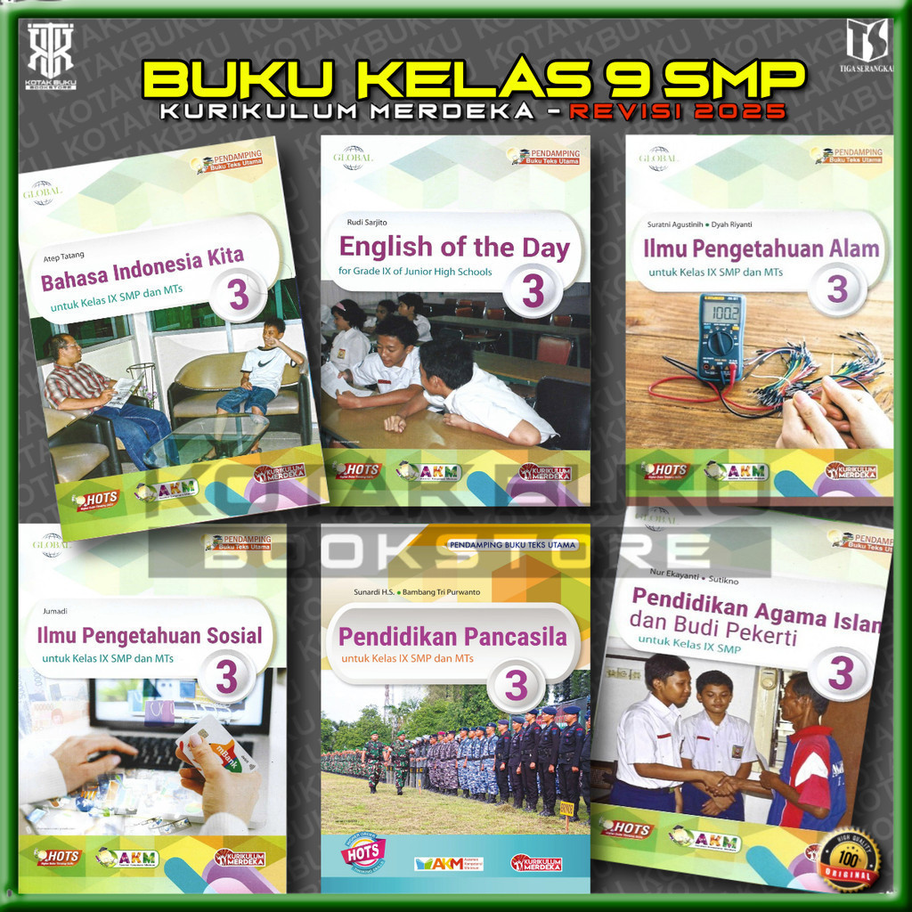 [ TS ] Buku Kelas 9 SMP Kurikulum Merdeka / Global / Tiga Serangkai / Tiga Serangkai / Revisi 2026