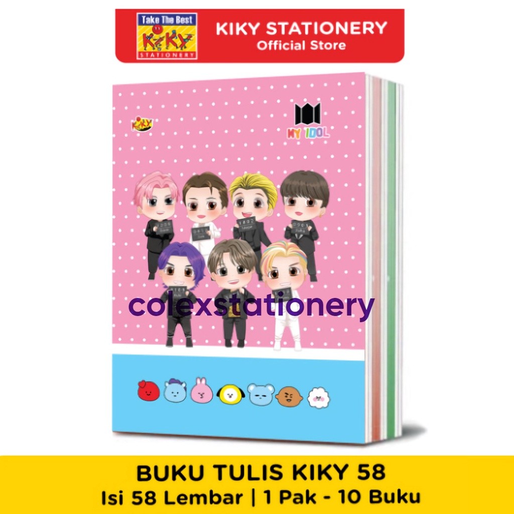 

MATAHARI HOUSEWARE Buku Tulis Sekolah Bergaris / Buku Tulis Kiky Bergaris Biasa Isi 58 Lembar 10 Buku
