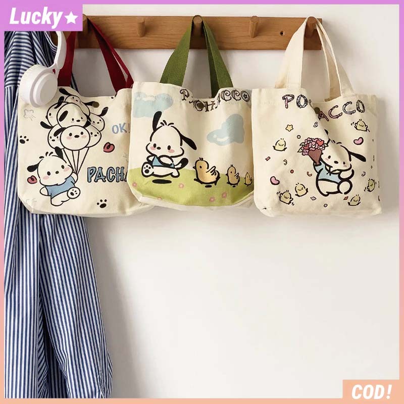 

Kartun Jepang Sanrio Tas Kanvas Genggam Tas Fashion Tas Tangan Wanita Kekinian