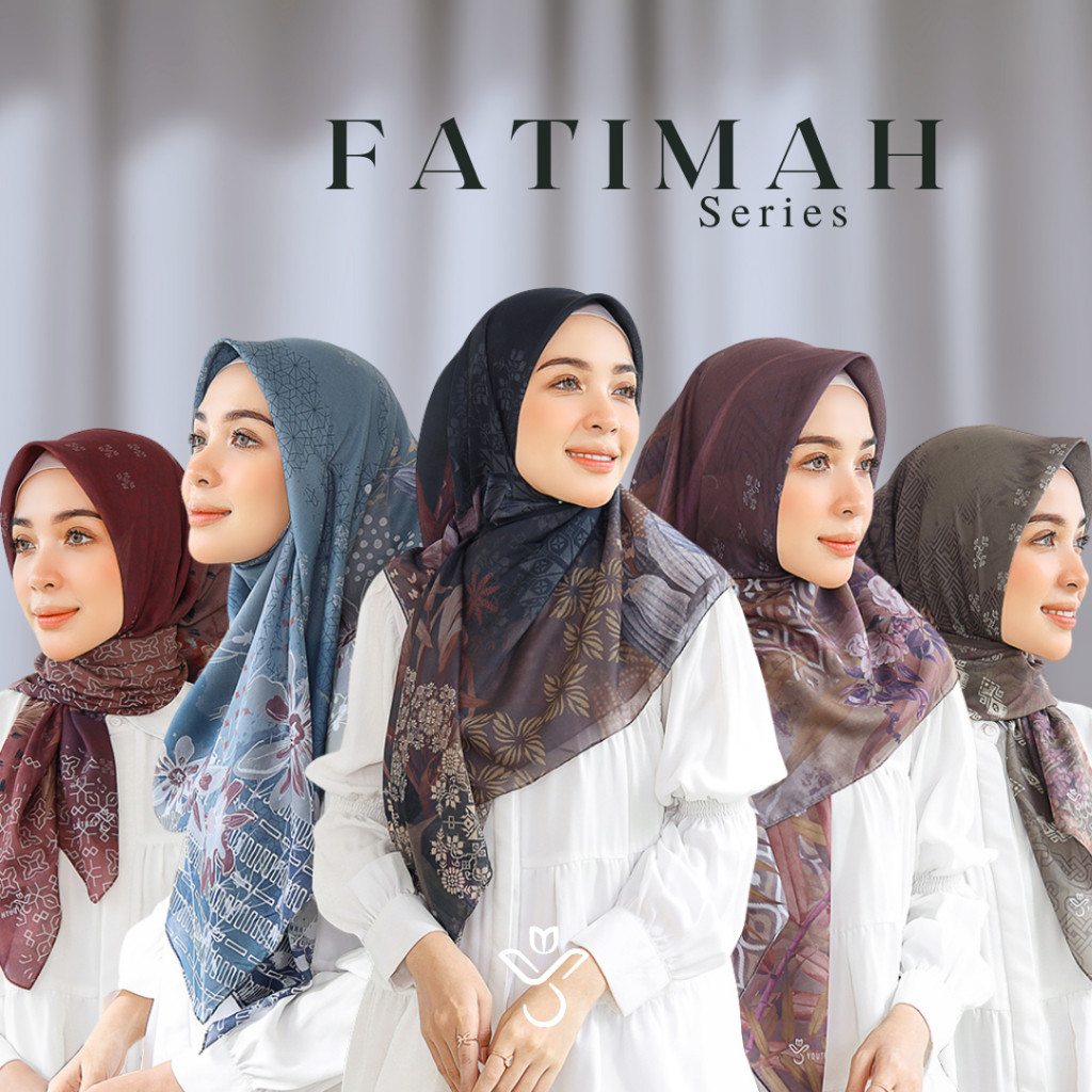 Youthscarf-( FATIMAH SERIES)-Hijab printing-Hijab segiempat voal - Voal Ultrafine-Hijab best seller