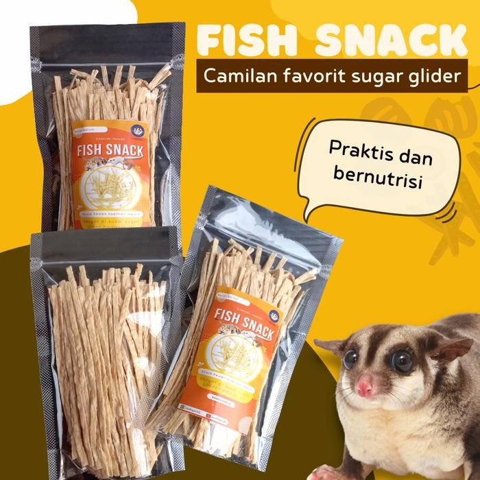 

Fish Snack Cemilan Favorit Sugar Glider - 10 gr