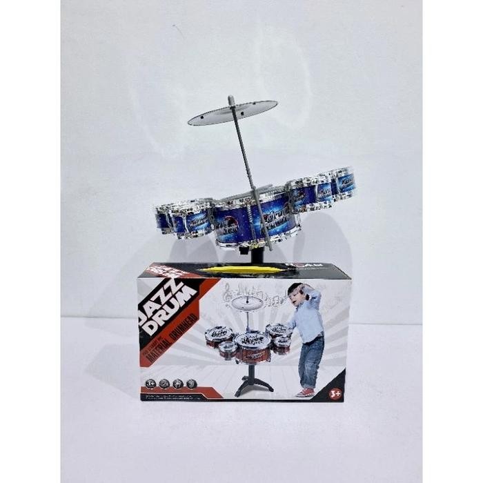 Drum Set Mainan Anak Edukasi Musik Mini Jazz Drum Kit Pukul Lengkap untuk Latihan & Hiburan Kids Toy