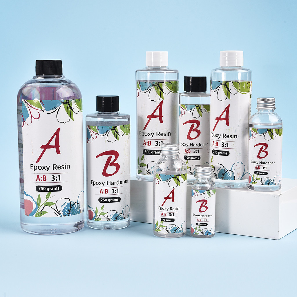 

3:1 Epoxy Resin Set Kit AB Crystal Glue Jewelry Making Transparent Mixed Clear DIY Resin Mold Jewelry Crafs 100g/280g/400g/1000g