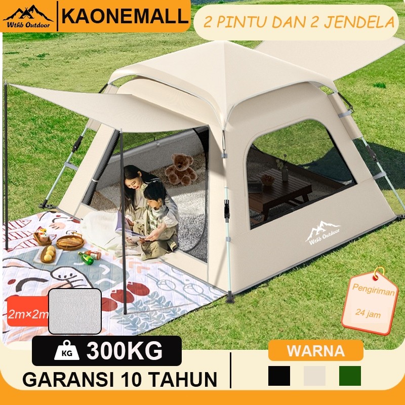 Tenda Camping Lipat Portable Kapasitas 4-6 Orang Tenda Camping Otomatis Tenda Outdoor Waterproof Ant