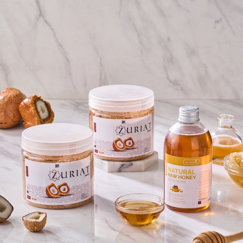 

My Organik Paket Promil Shura 2 Zuriat Bubuk 150gr Madu Promil 350gr Organik