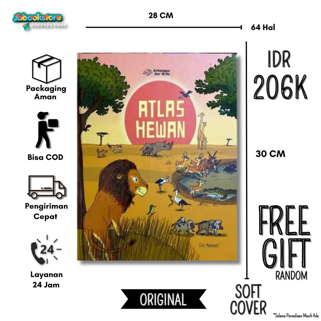 ( ERLANGGA )  ATLAS HEWAN ERLANGGA FOR KIDS