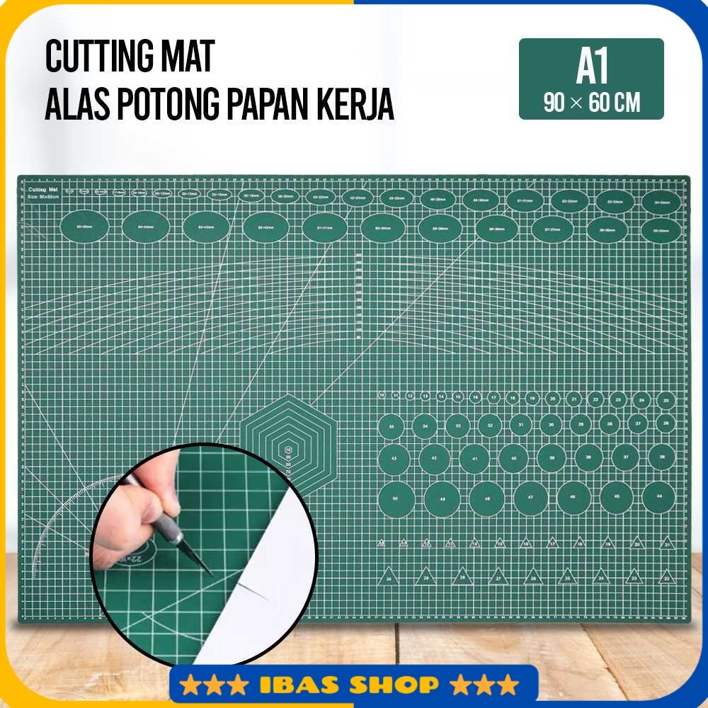 

Working Pad Cutting Mat Alas Potong Papan Kerja A1 90x60cm - QJ4