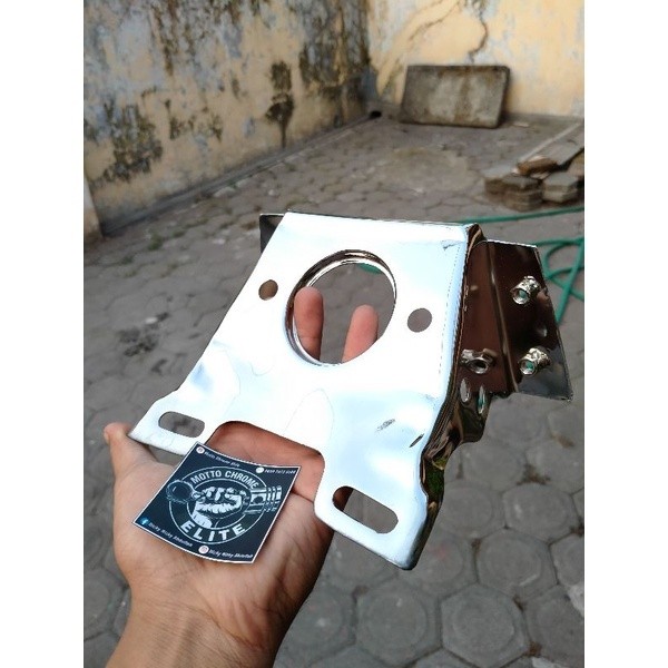 Pangkon Stoplamp Belakang GL 100 Dudukan lampu stop gl100 pangkon lampu gl 100 besi ORI SUDAH CHROME