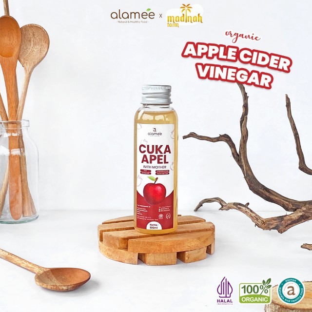 

ALAMEE Cuka Apel Original Vinegar With Mother Premium Organik Apple Cider Vinegar Sari Buah madinah