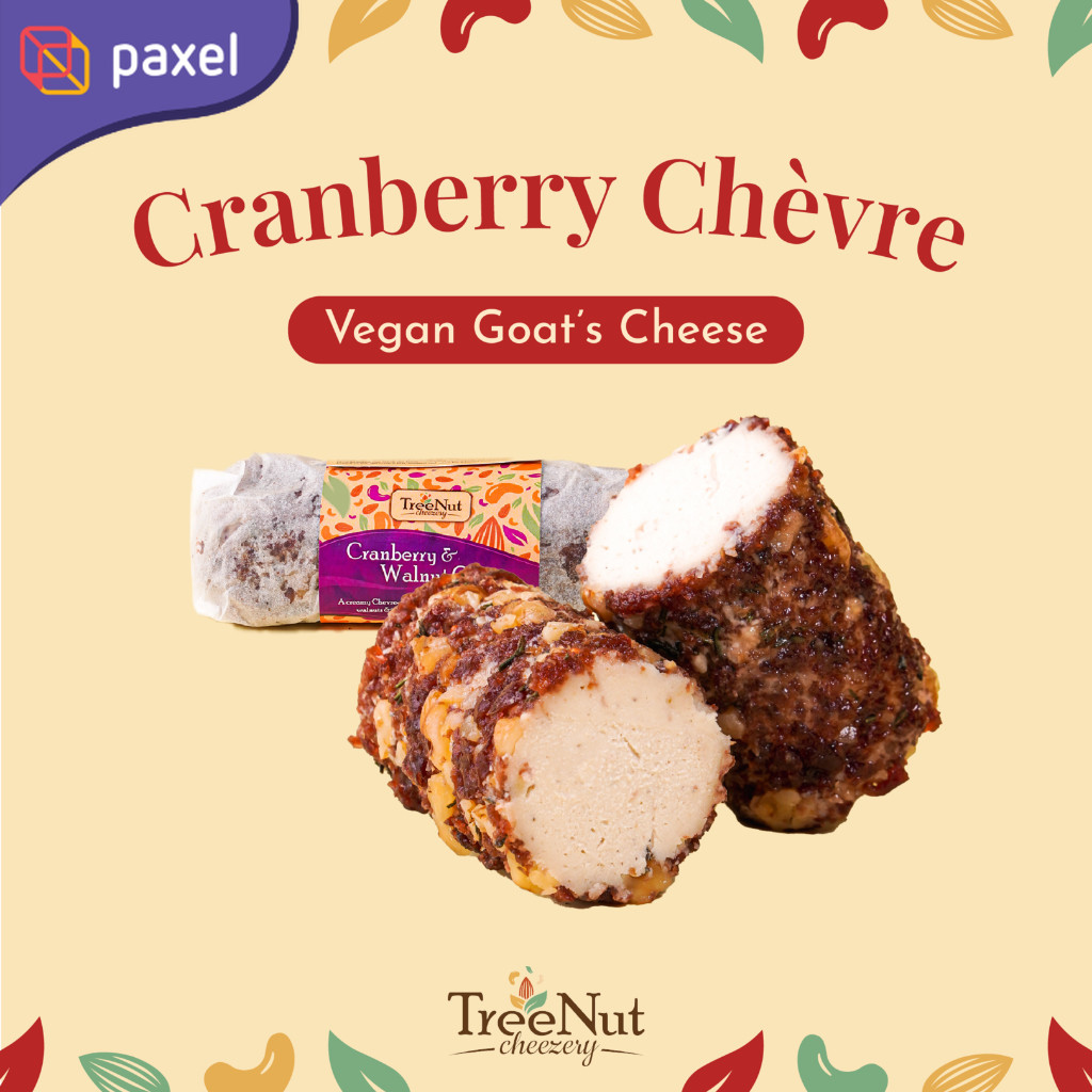 

Keju Vegan Cranberry Chèvre Lembut Gurih - Goat’s Cheese Nabati – Vegetarian Food | TreeNut Cheezery