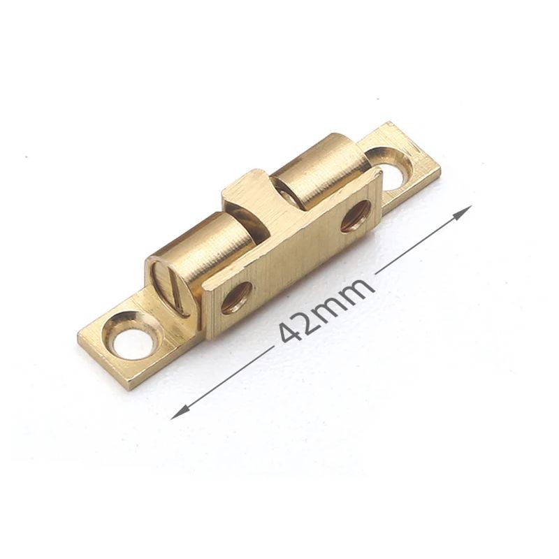 42mm Brass Adjustable Double Ball Tension Roller Catch Latch Hardware Fitting for Cabinet Closet Fur