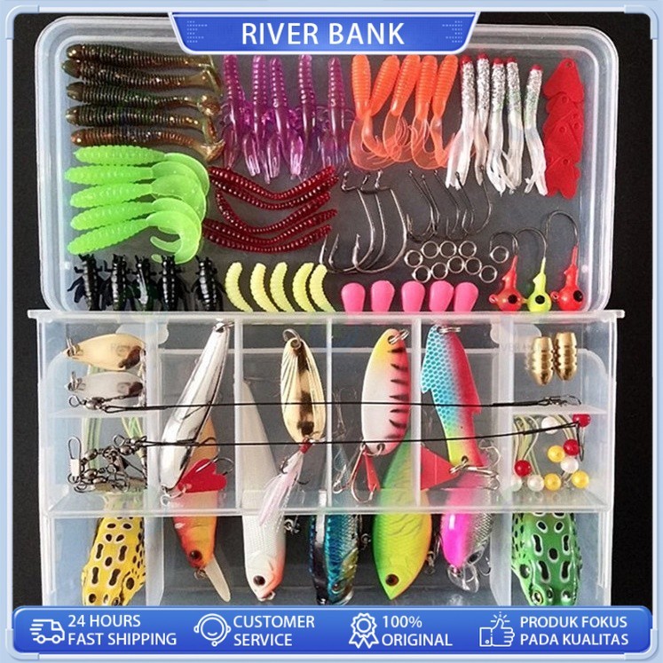 75Pcs Umpan Lure Minnow Slow Sinking Fishing Bait Set Tackle Lure Hook Fishing Lure Fishing Accessor