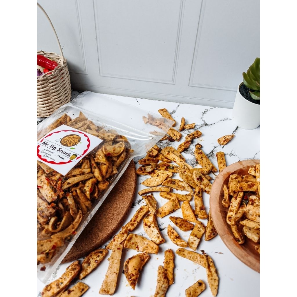 

-MR. BIG SNACK Basreng Pedas Daun Jeruk -1kg