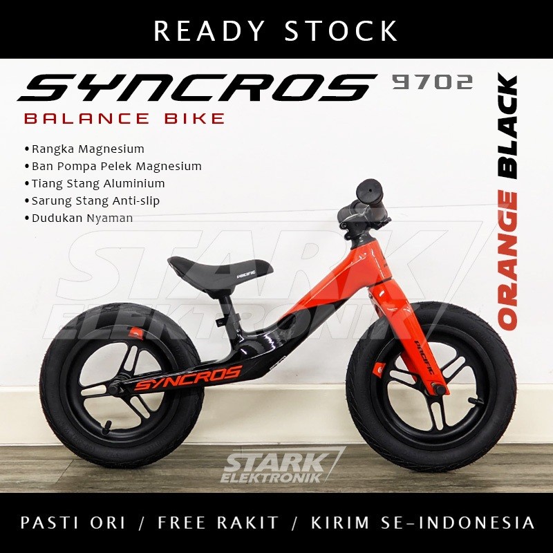 Balance Bike PACIFIC SYNCROS 9701 9702 Push Bike Sepeda Anak Pacific Co