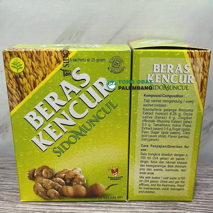 

SIDOMUNCUL BERAS KENCUR 5 SACHET Minuman Tradisional Kesehatan