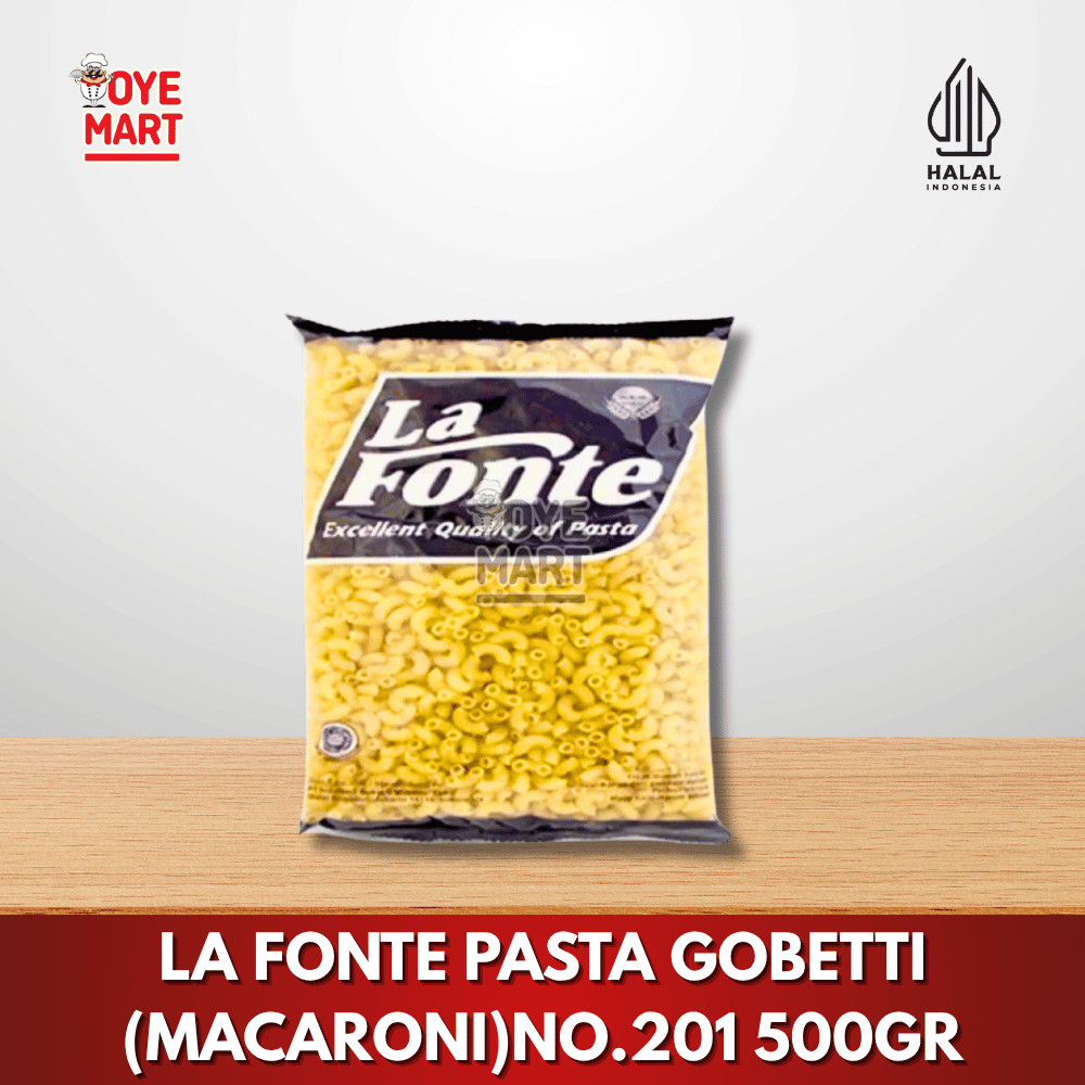 

LA FONTE PASTA GOBETTI NO.201 500GR / GOBETTI MACARONI/PASTA