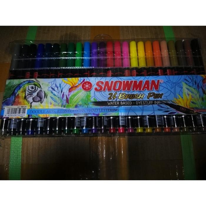 

Promo [SET] BRUSH PEN SNOWMAN 24 WARNA / PEN BRUSH KUAS